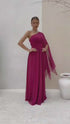 VESTIDO UM OMBRO SÓ LISO vestidos de festa PETRA FINA